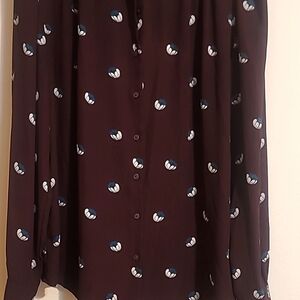 LOFT Size M Brown Blouses